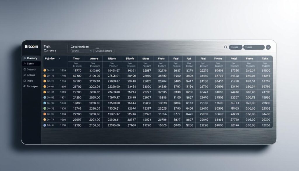 BTC conversion tables navigation